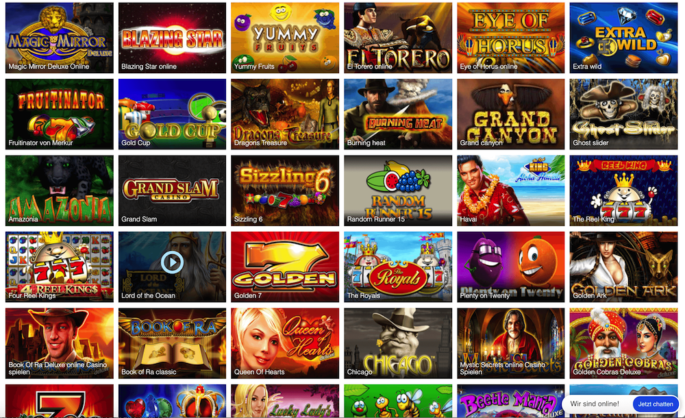 große Spielevielfalt im Ares Casino